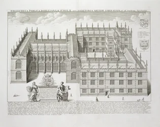 ボドリアン図書館、オックスフォード、 &39;Oxonia Illustrata&39;から、1675年公開